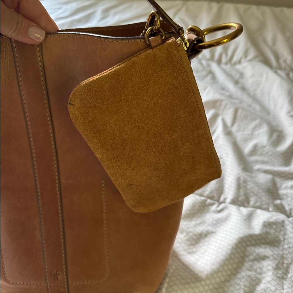 Frye Tan Leather Shoulder Bag - Picture 6 of 8